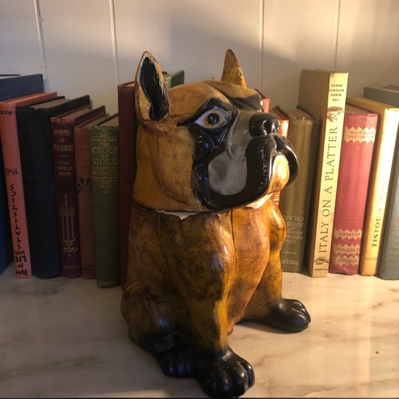 Vintage Comoy’s of London Ceramic Bulldog Jar - Picture 2 of 8